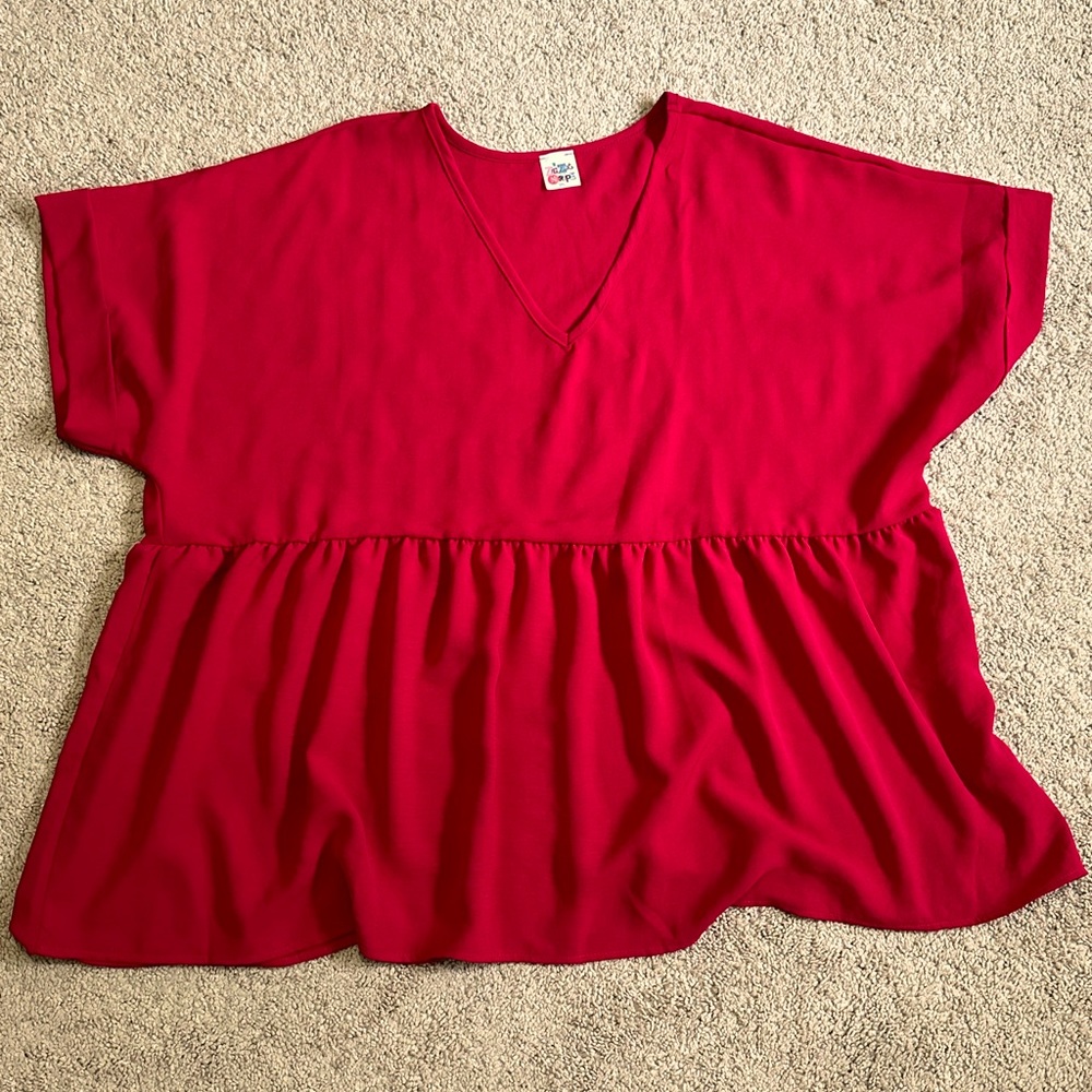 Red babydoll from Zig Zag Stripe